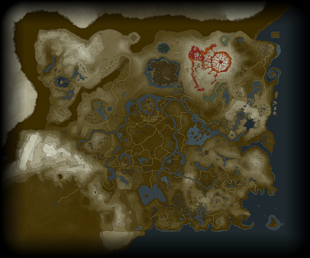 The Legend Of Zelda Breath Of The Wild, trapelata in rete la mappa di gioco completa.png